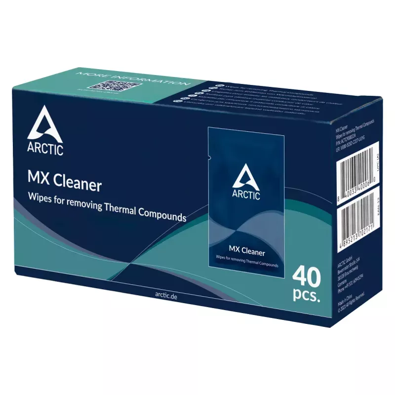ARCTIC MX Cleaner - puhdistusliinat lämpötahnan poistoon (40 kpl)