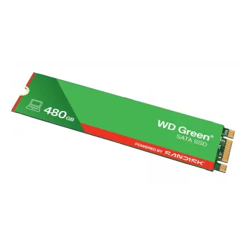 WESTERN DIGITAL SSD - WD Green - 480 GB - SATA 6 Gbit/s - M.2 2280 - MTTF 2,0 milj. tuntia