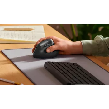 LOGITECH Lift pystysuora ergonominen hiiri - oikeakätinen - langaton - grafiitinharmaa