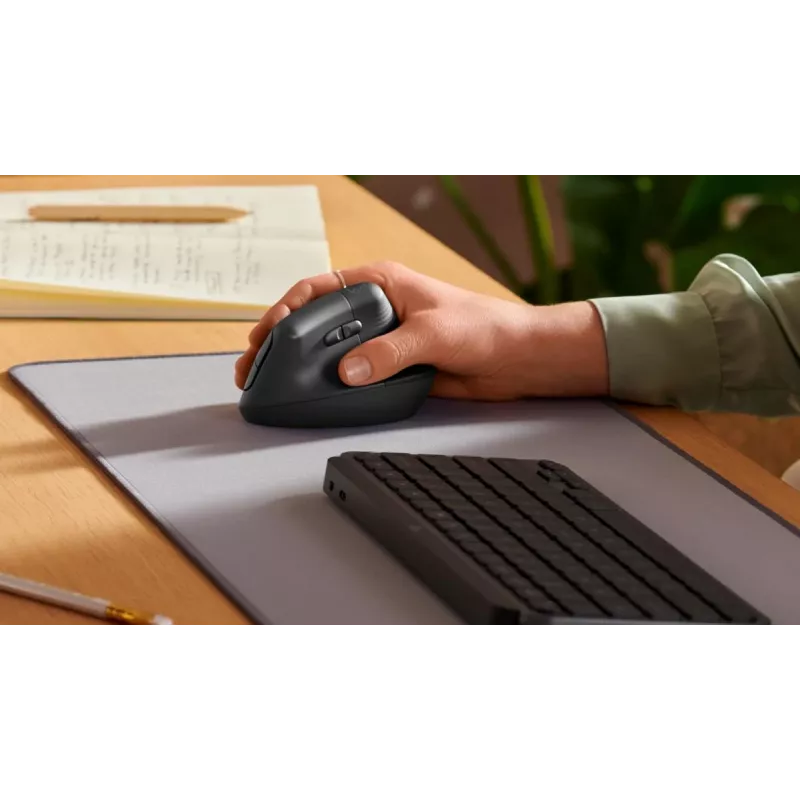 LOGITECH Lift pystysuora ergonominen hiiri - oikeakätinen - langaton - grafiitinharmaa