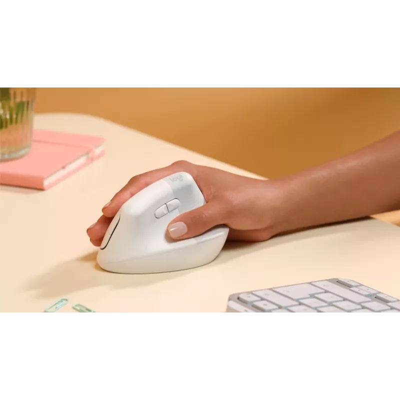 Logitech Lift pystysuora ergonominen hiiri RF langaton + Bluetooth