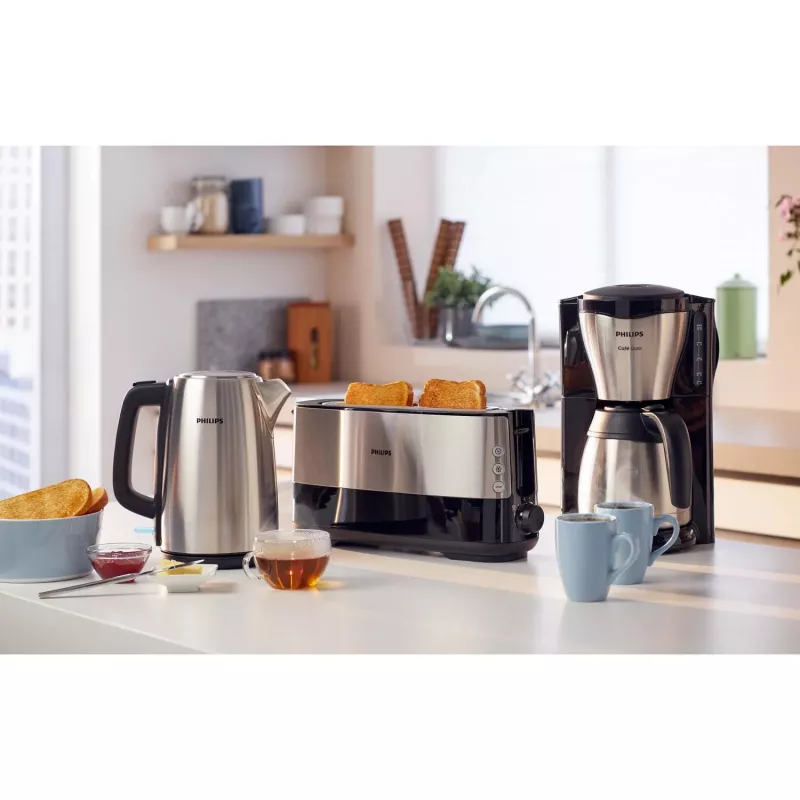 Philips HD7548/20 Café Gaia suodatinkahvinkeitin, 1,2 l, 15 kuppia, 1000 W, musta/metalli