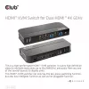 KVM-kytkin CLUB3D CSV-1382 Dual HDMI 4K 60Hz USB