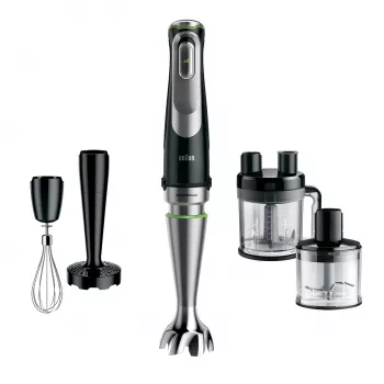 Braun MultiQuick 9 MQ 9195XLI 2 L sauvasekoitin 1200 W musta, ruostumaton teräs