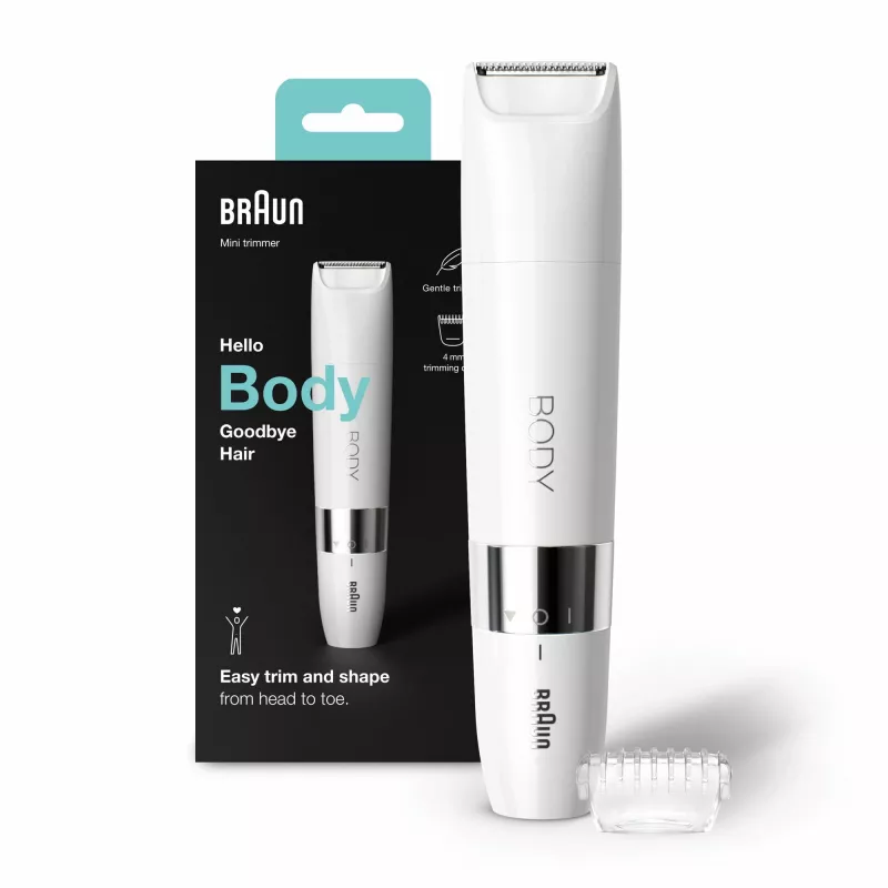 Braun BS1000 vartalon minitrimmeri, valkoinen