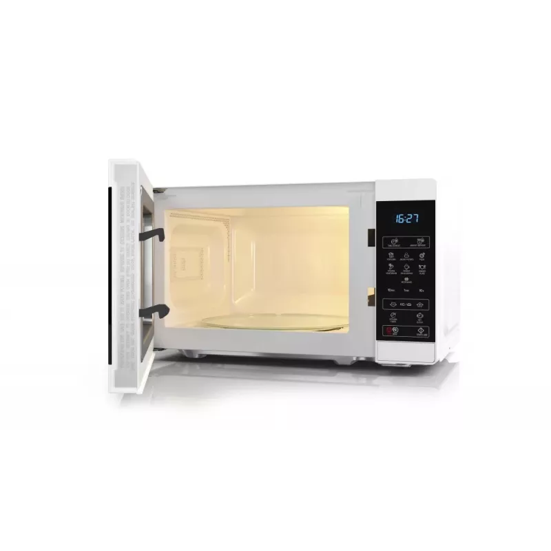 Sharp YC-MS02E-W mikroaaltouuni musta, valkoinen solo-mikroaaltouuni pöytämalli 20 L 800 W