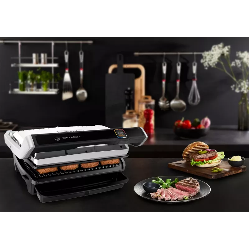 Kontaktigrilli Tefal OptiGrill Elite XL GC760D ruostumaton teräs 2200W