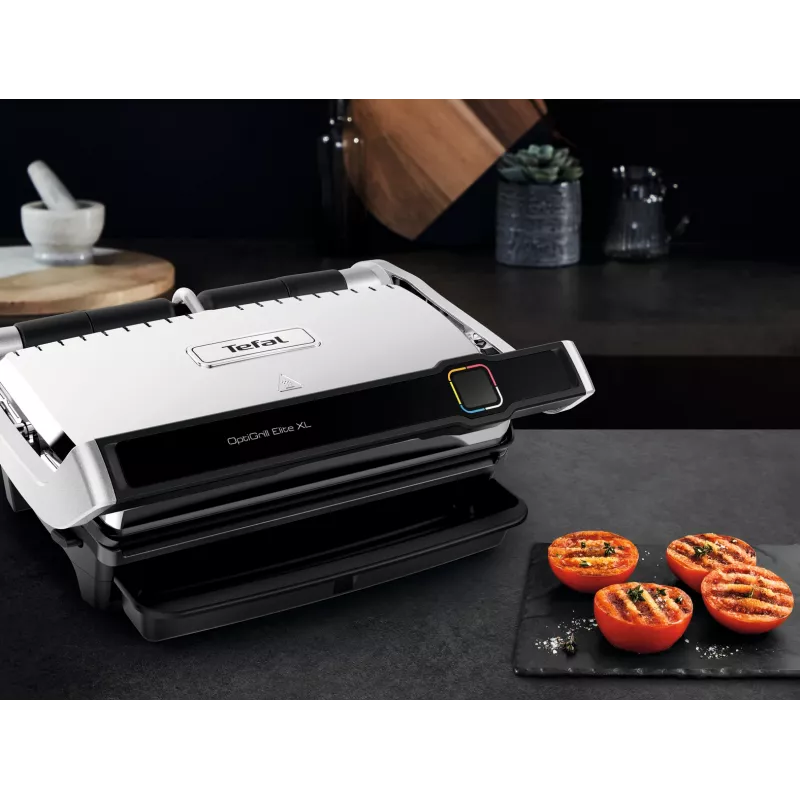 Kontaktigrilli Tefal OptiGrill Elite XL GC760D ruostumaton teräs 2200W