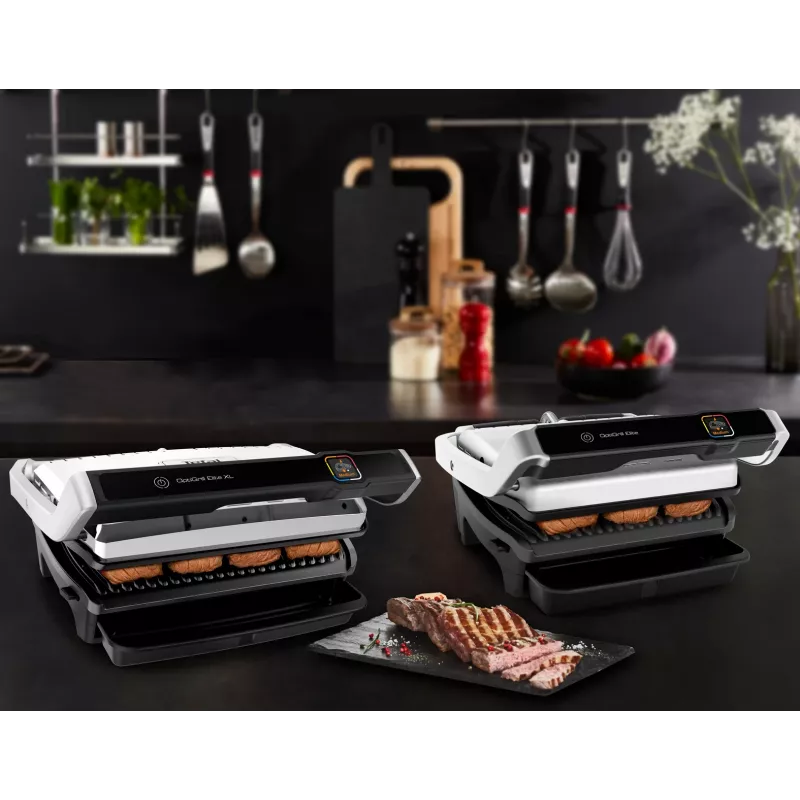 Kontaktigrilli Tefal OptiGrill Elite XL GC760D ruostumaton teräs 2200W