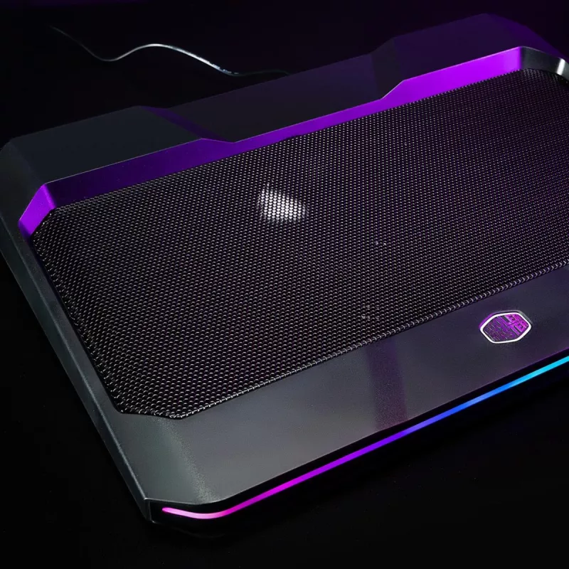 Cooler Master NotePal X150 Spectrum kannettavan jäähdytysalusta enintään 17 tuumaa, 4-porttinen USB-keskitin