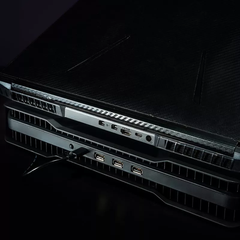 Cooler Master NotePal X150 Spectrum kannettavan jäähdytysalusta enintään 17 tuumaa, 4-porttinen USB-keskitin