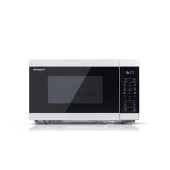 Sharp YC-MG02E-W mikroaaltouuni sininen, valkoinen pöytämalli 20 L 800 W