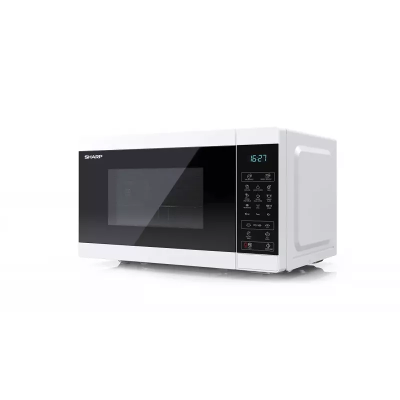 Sharp YC-MG02E-W mikroaaltouuni sininen, valkoinen pöytämalli 20 L 800 W