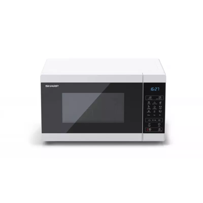 Sharp YC-MG02E-W mikroaaltouuni sininen, valkoinen pöytämalli 20 L 800 W