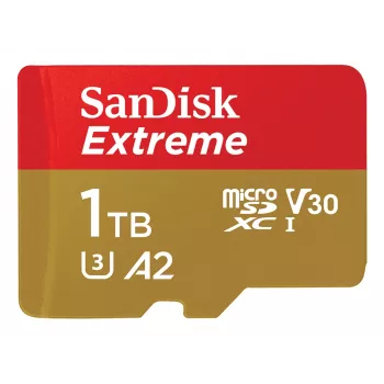 WESTERN DIGITAL Extreme Micro SDXC 1TB+SD-sovitin 190MB/s 130MB/s A2 C10 V30 UHS-I U3
