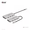 CLUB3D 4-porttinen USB-A-keskitin USB-C:lle – 10 Gbps nopea siirto