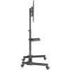 Multimediateline Goobay 59507 musta teräs korkeus 1540 mm