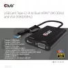 CLUB3D USB Gen1 Type-C/-A - Dual HDMI (4K/30Hz) / VGA (1080/60Hz)