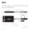 CLUB3D USB Gen1 Type-C/-A - Dual HDMI (4K/30Hz) / VGA (1080/60Hz)