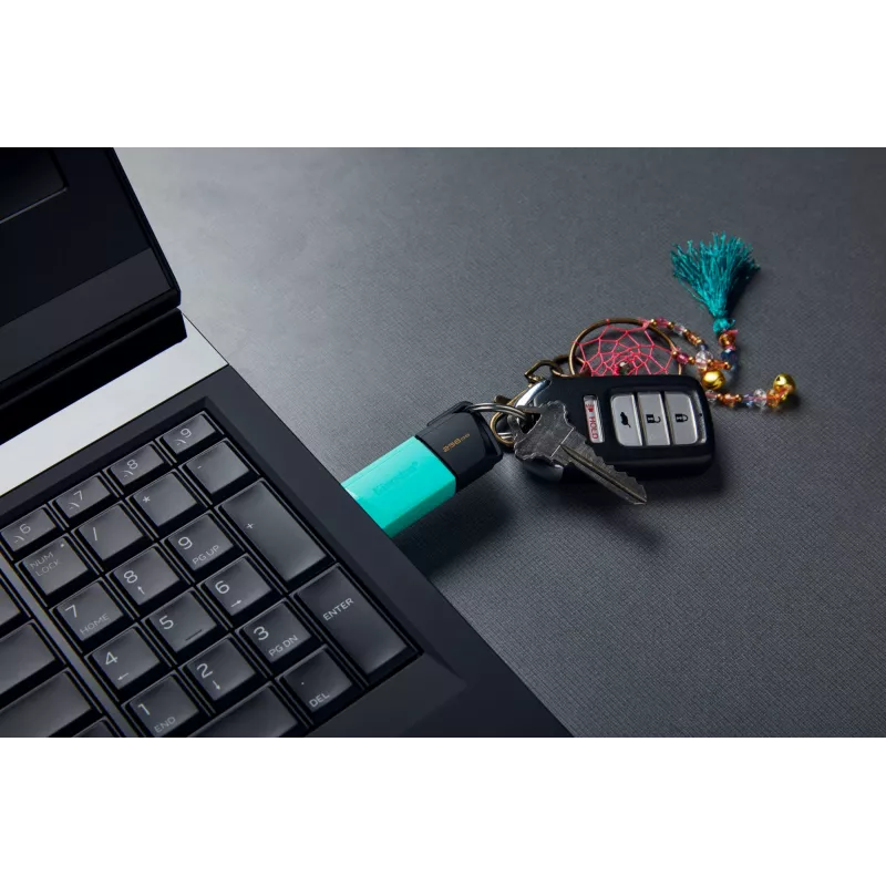 Kingston Technology DataTraveler 256GB USB3.2 Gen1 Exodia M (musta + turkoosi)