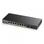 Zyxel GS1900-8HP v3 PoE hallittava L2 Gigabit Ethernet (10/100/1000) Power over Ethernet (PoE) musta