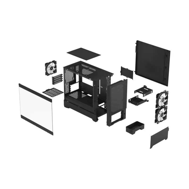 FRACTAL DESIGN Fractal Design Pop Mini Air RGB musta TG Clear Tint