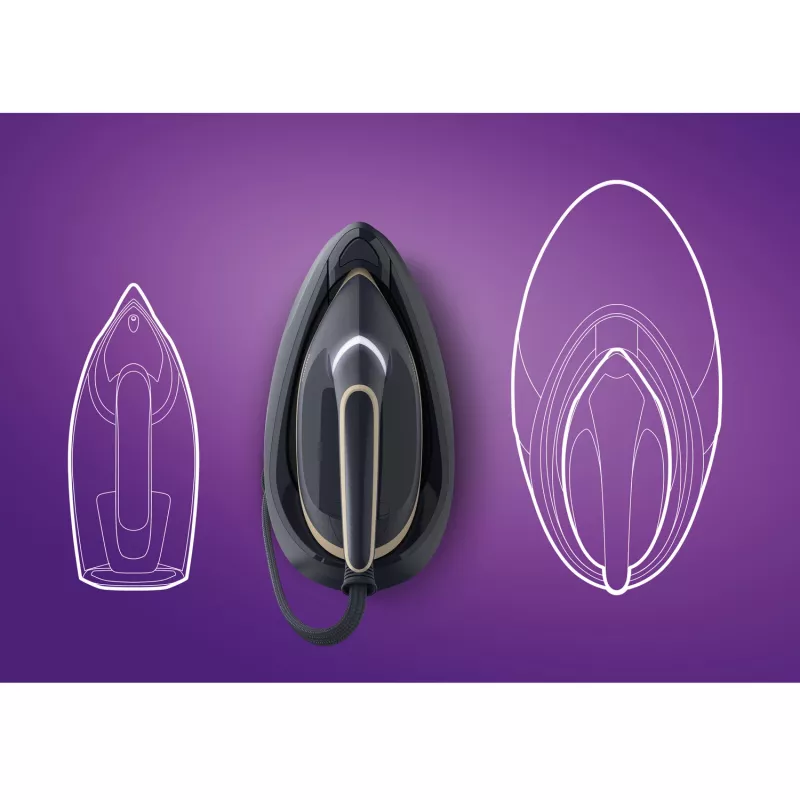 Philips PerfectCare 6000 Series PSG6066/20 höyrysilitysasema, 2400 W, 8 bar, 600 g/min höyrysuihku, 1,8 l säiliö, SteamGlide Advanced -pohja, musta/ruskea