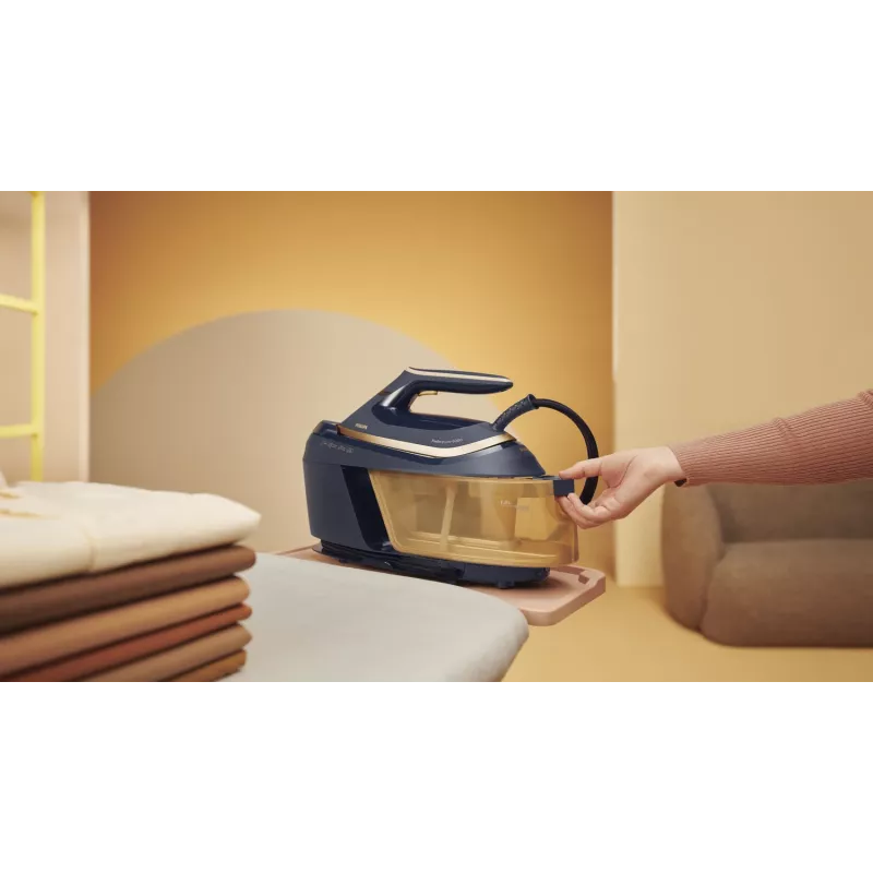 Philips PerfectCare 6000 Series PSG6066/20 höyrysilitysasema, 2400 W, 8 bar, 600 g/min höyrysuihku, 1,8 l säiliö, SteamGlide Advanced -pohja, musta/ruskea