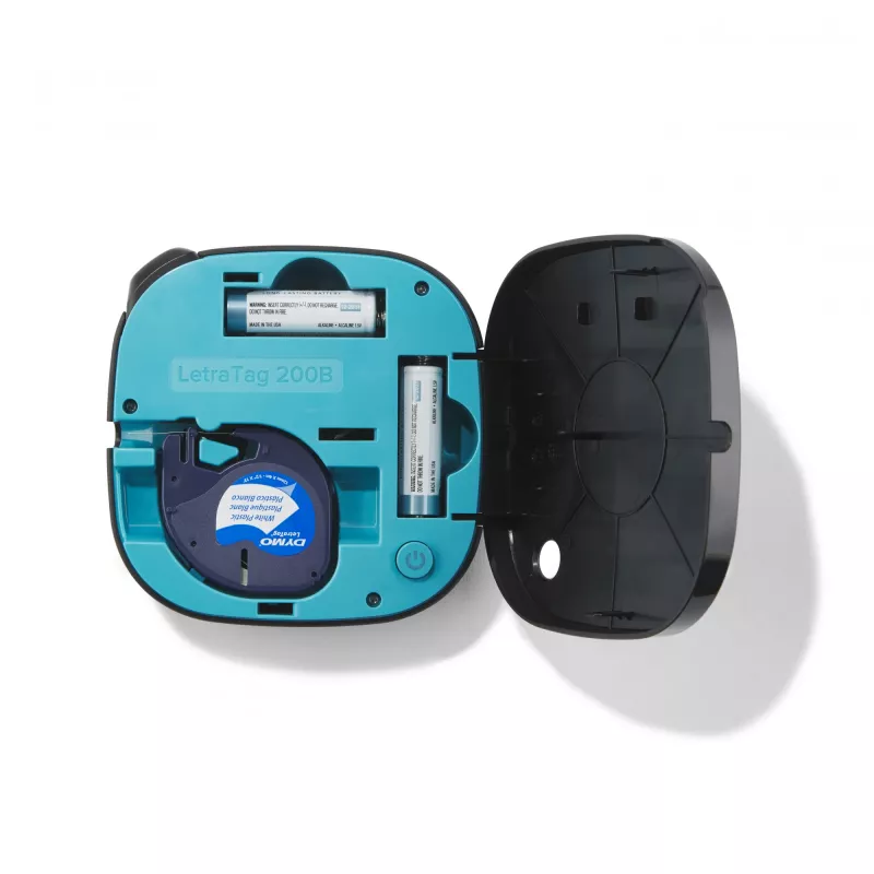 DYMO LetraTag 200B Bluetooth -tarratulostin | kompakti tarratulostin | yhdistyy langattoman Bluetooth-teknologian kautta iOS- ja Android-laitteisiin | sisältää 1 valkoisen paperitarrarullan | musta