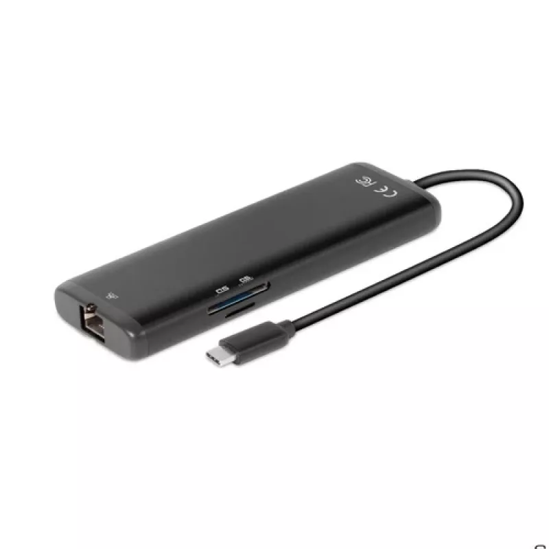 CLUB3D USB Gen 1 Type-C 8-in-1 MST Dual 4K60Hz Display matkatelakka