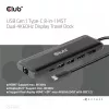 CLUB3D USB Gen 1 Type-C 8-in-1 MST Dual 4K60Hz Display matkatelakka
