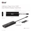 CLUB3D USB Gen 1 Type-C 8-in-1 MST Dual 4K60Hz Display matkatelakka