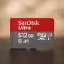 WESTERN DIGITAL SanDisk Ultra micro SDXC 512GB plus SD-adapteri 150MB/s A1 Class 10 UHS-I