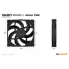 be quiet! SILENT WINGS 4 | 140mm PWM tietokonekotelon tuuletin 14 cm musta 1 kpl