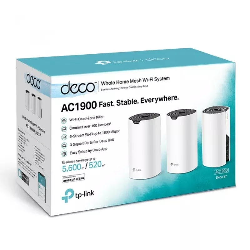 TP-Link AC1900 Whole Home Mesh Wi-Fi -järjestelmä, 3 kpl:n pakkaus