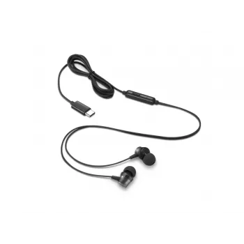 Lenovo 4XD1J77351 kuulokkeet / headset johdollinen in-ear toimisto / callcenter USB Type-C musta