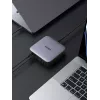 Ugreen 40914 Nexode 200W GaN työpöytä-USB-C-USB-A-laturi, sisäkäyttöön, AC, 21 V, 5 A, 2 m, musta, harmaa