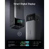 Kannettava laturi Anker 737 (A1289011) – 24000 mAh, 140 W, 2× USB-C + 1× USB-A, hopea/musta