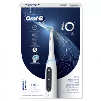 Oral-B iO Series 5 pyörivä-värähtelevä hammasharja aikuisille valkoinen