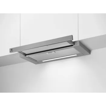 Electrolux LFP616X alaosainen liesituuletin, leveys 598 mm, 600 m³/h, harmaa, rasvasuodatin, 68 dB