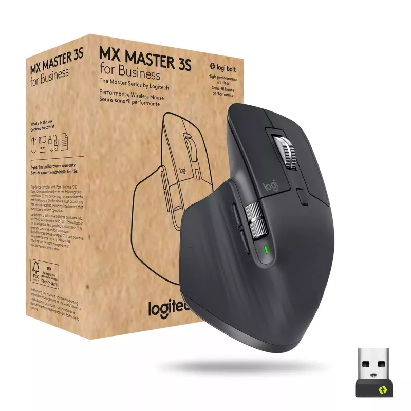 LOGITECH MX Master 3S for Business – langaton Bluetooth-hiiri – grafiitti
