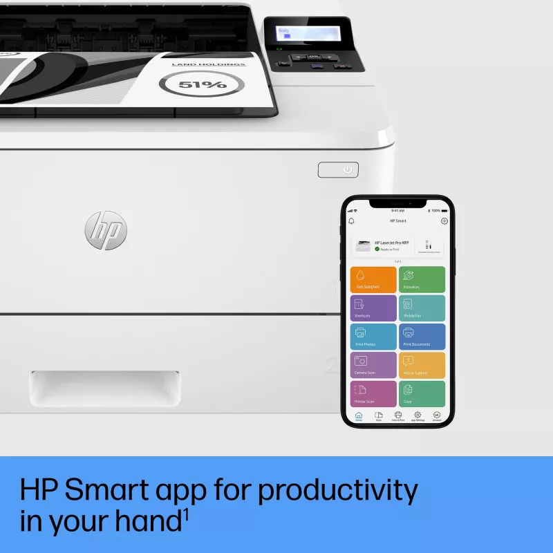 Tulostin HP LaserJet Pro 4002dw laser valkoinen