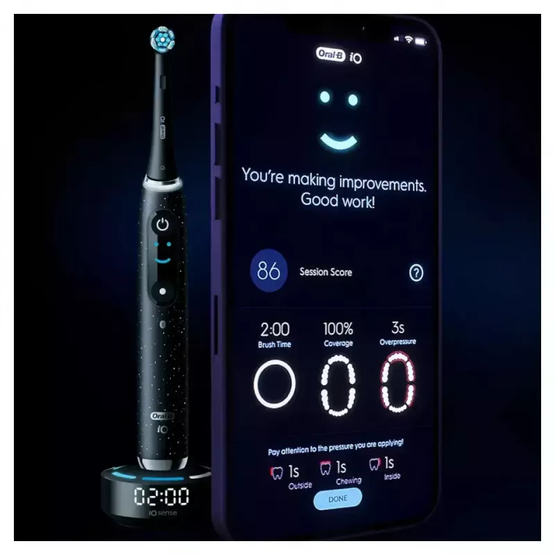 Pyörivä-oskilloiva hammasharja Oral-B iO Series 10 musta