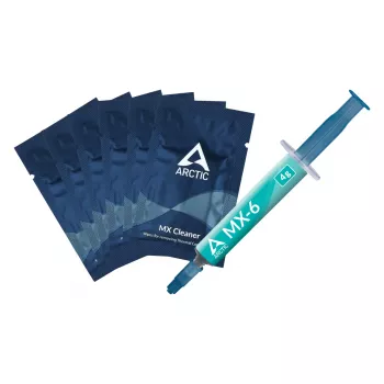 ARCTIC MX-6 ULTIMATE Performance -lämpötahna + MX Cleaner, lämpötahna, harmaa, 4 g, 1 kpl, 66 mm, 120 mm