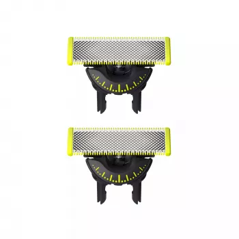 Leikkuupää Philips Norelco OneBlade QP420/50, hopea, 2 varaleikkuupäätä, yhteensopiva Philips OneBladen kanssa