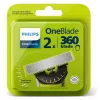 Leikkuupää Philips Norelco OneBlade QP420/50, hopea, 2 varaleikkuupäätä, yhteensopiva Philips OneBladen kanssa