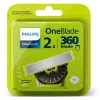 Leikkuupää Philips Norelco OneBlade QP420/50, hopea, 2 varaleikkuupäätä, yhteensopiva Philips OneBladen kanssa