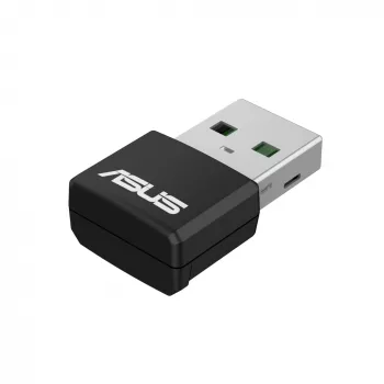 Verkkosovitin ASUS USB-AX55 Nano AX1800 Wi-Fi 6 Dualband USB-WLAN-sovitin, 1800 Mbps, musta