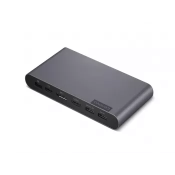 Lenovo 40B30090EU kannettavan telakointiasema/porttireplikaattori 2 x USB 3.2 Gen 2 (3.1 Gen 2) Type-C harmaa