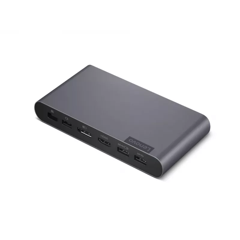 Lenovo 40B30090EU kannettavan telakointiasema/porttireplikaattori 2 x USB 3.2 Gen 2 (3.1 Gen 2) Type-C harmaa